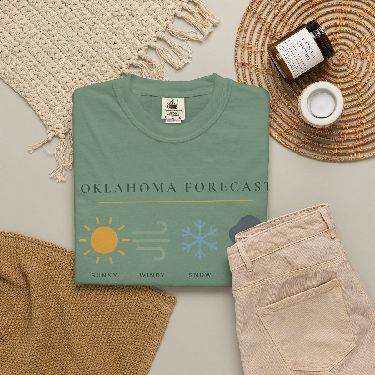 Oklahoma Forecast Tee | Comfort Colors
