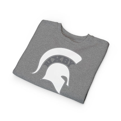 Bixby Spartan White Logo Toddler Rabbit Skins Sweatshirt