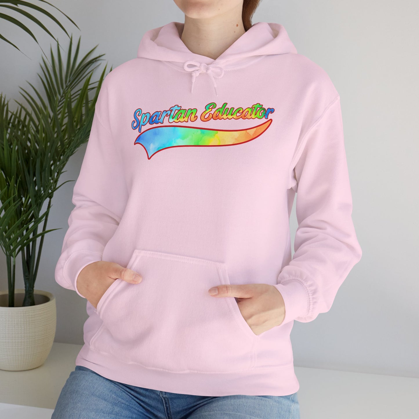 Spartan Educator Tie-Dye Design Gildan Hoodie