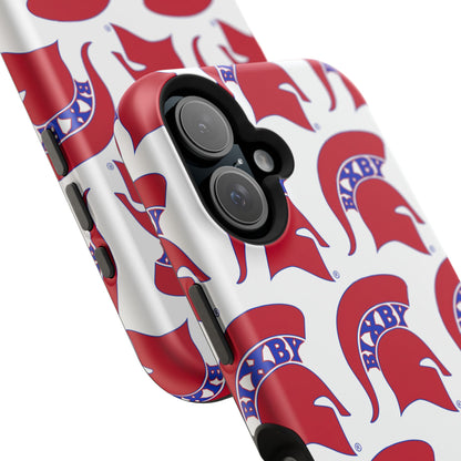 Bixby Spartan Red Logo Impact Resistant iPhone Case