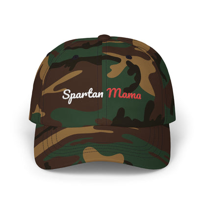 Spartan Mama Cap — Embroidered Military Print Baseball Hat