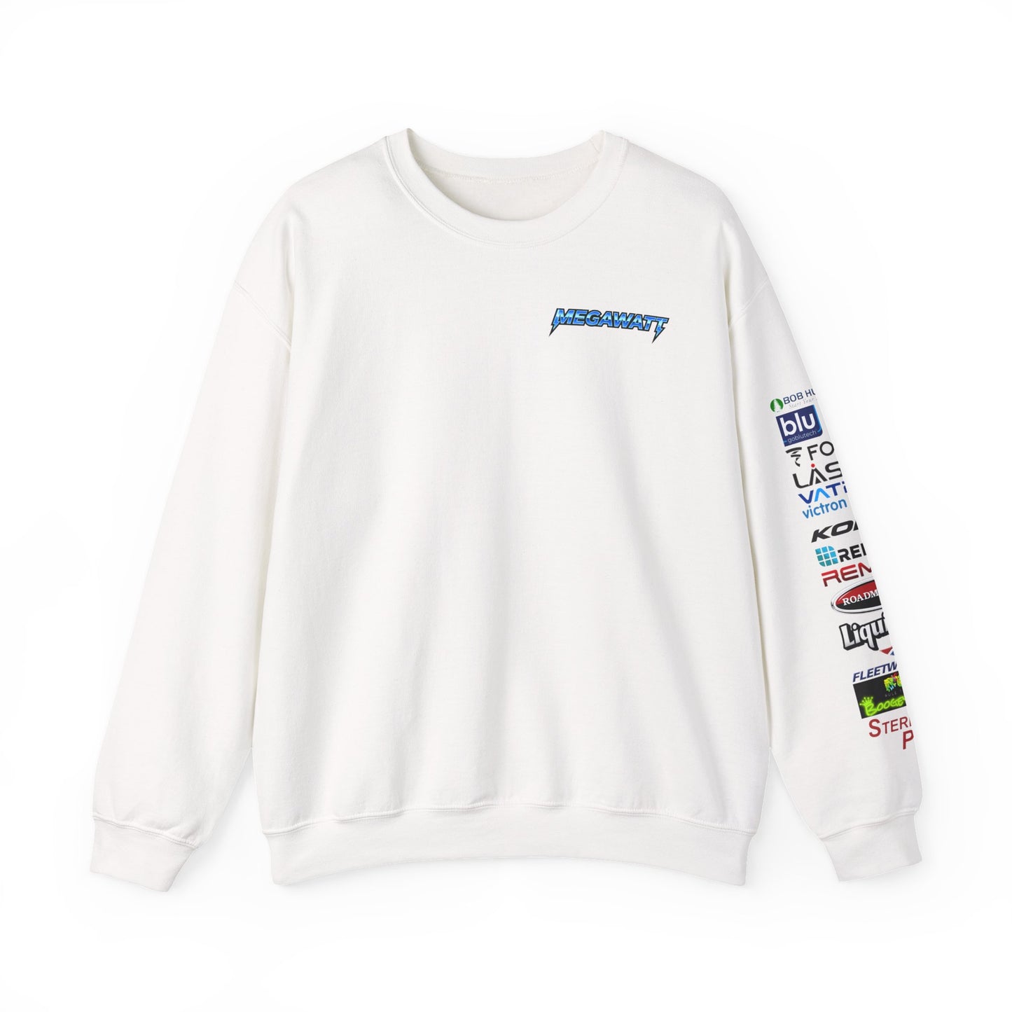 Megawatt EV RV Crewneck Sweatshirt — Electric Motorhome Graphic