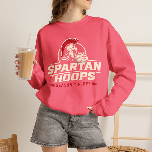 Bixby Spartans Hoops - Season Tip-Off Basketball Pullover Sweatshirt