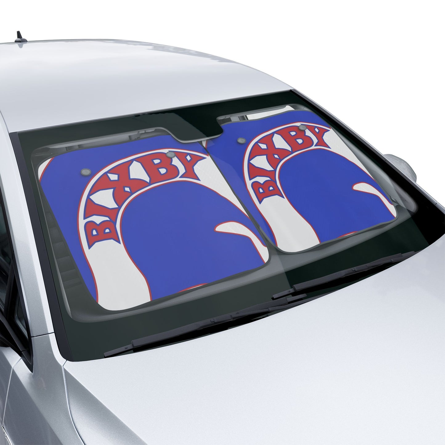 Bixby Blue Logo Car Sun Shade