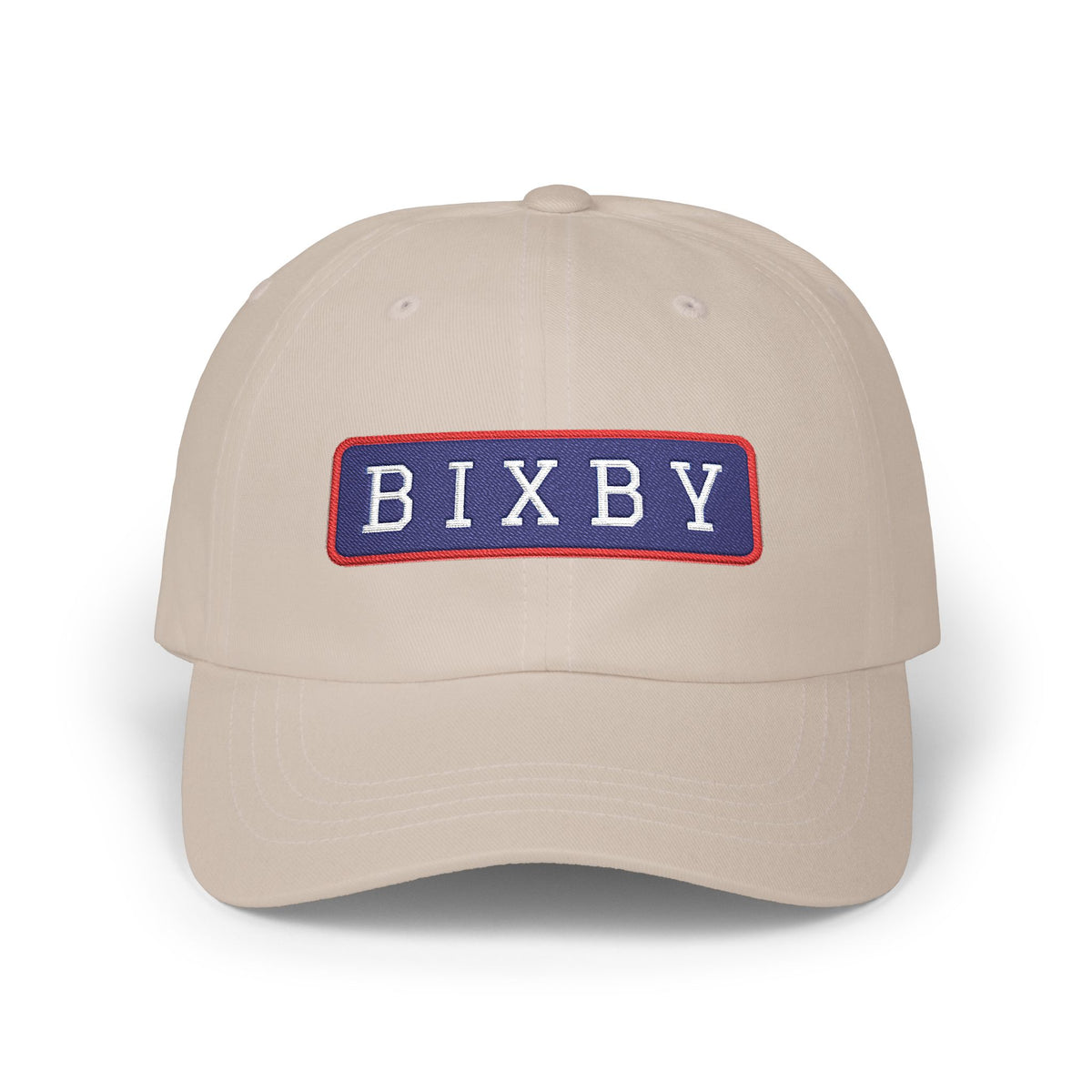 Bixby Spartans Embroidered Dad Hat, BIXBY Bar