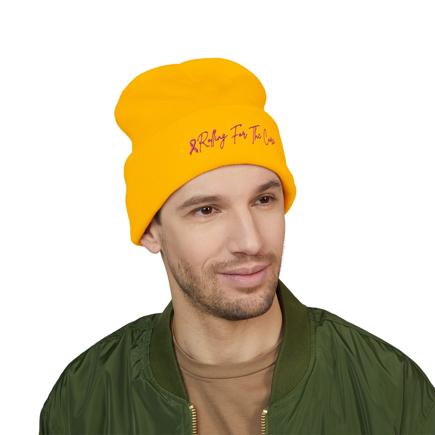 Where RV USA Breast Cancer Awareness Embroidered Beanie