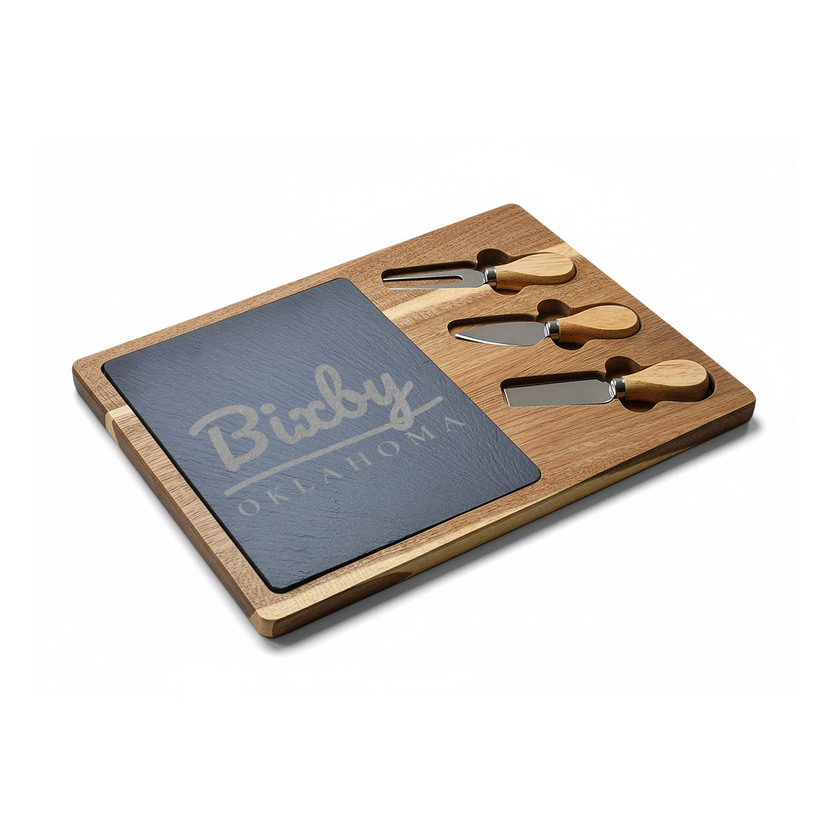 Bixby Garden Script Engraved Charcuterie Board