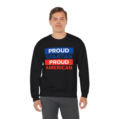 Proud Spartan Proud American Gildan Sweatshirt