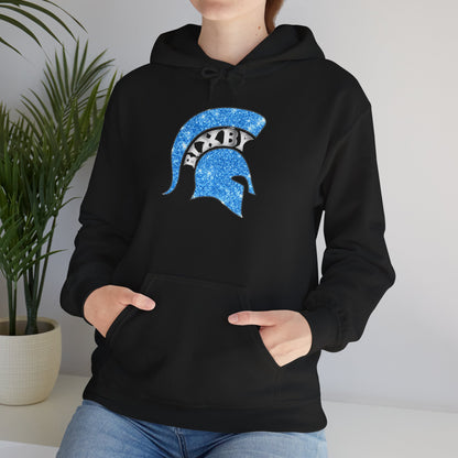 Bixby Spartan Blue Helmet Bling Gildan Hoodie