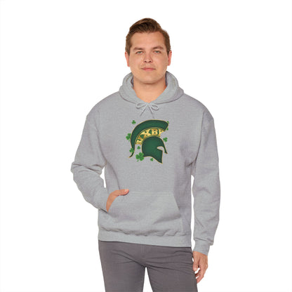 St. Patty's Good Luck Spartan Helmet Adult Gildan Hoodie