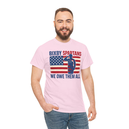 Spartans We Owe Them All Gildan Tee