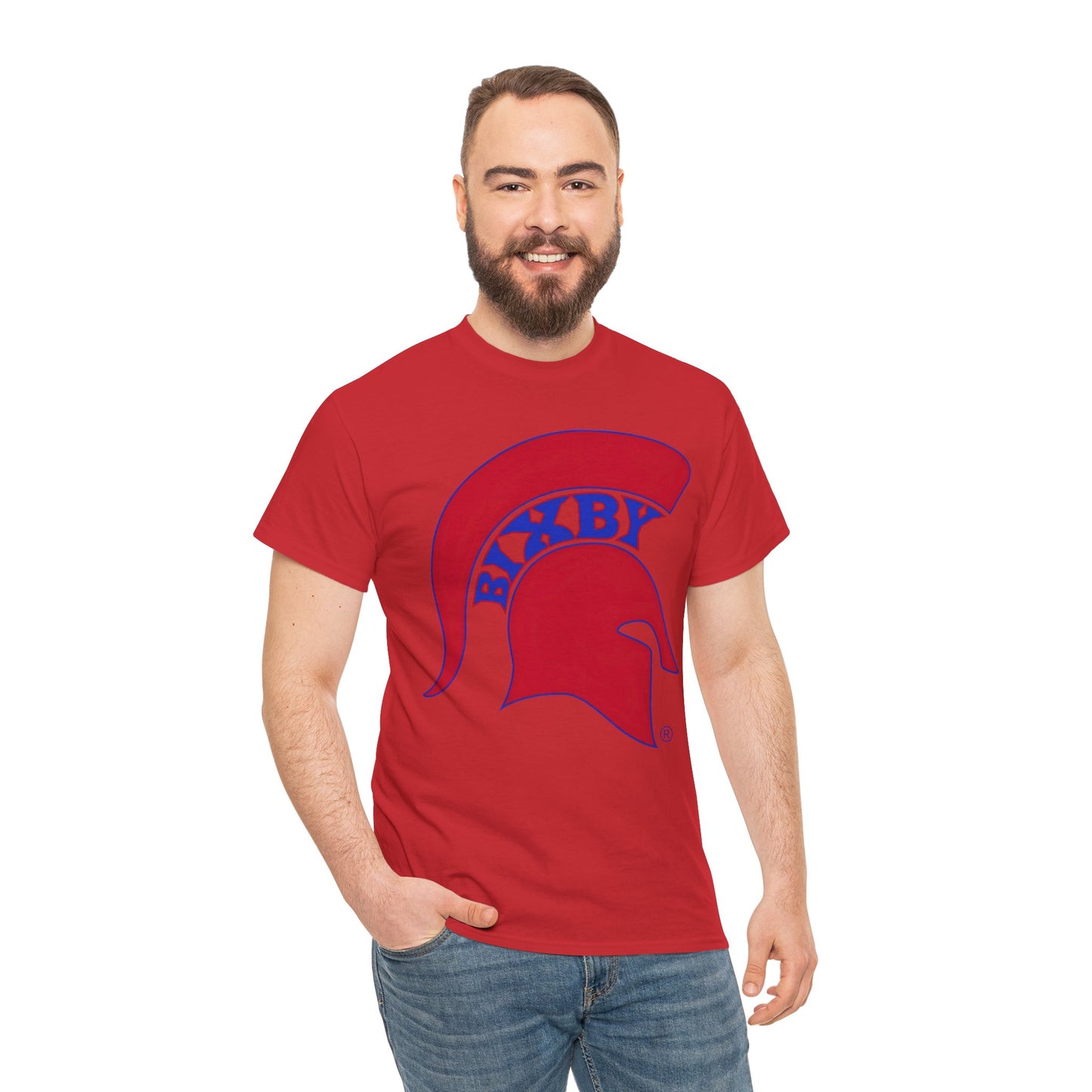 Spartan Red Logo Gildan Tee