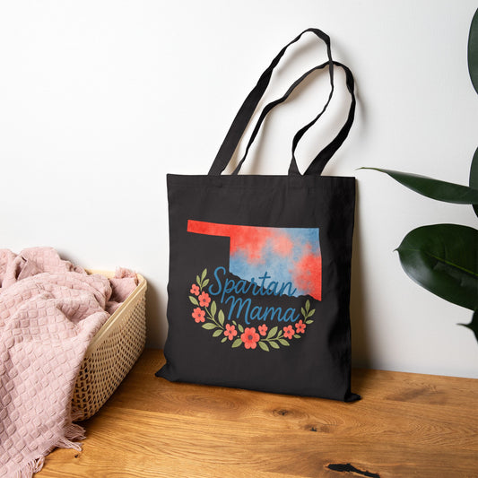 Bixby Spartan Mom Cotton Canvas Tote Bag