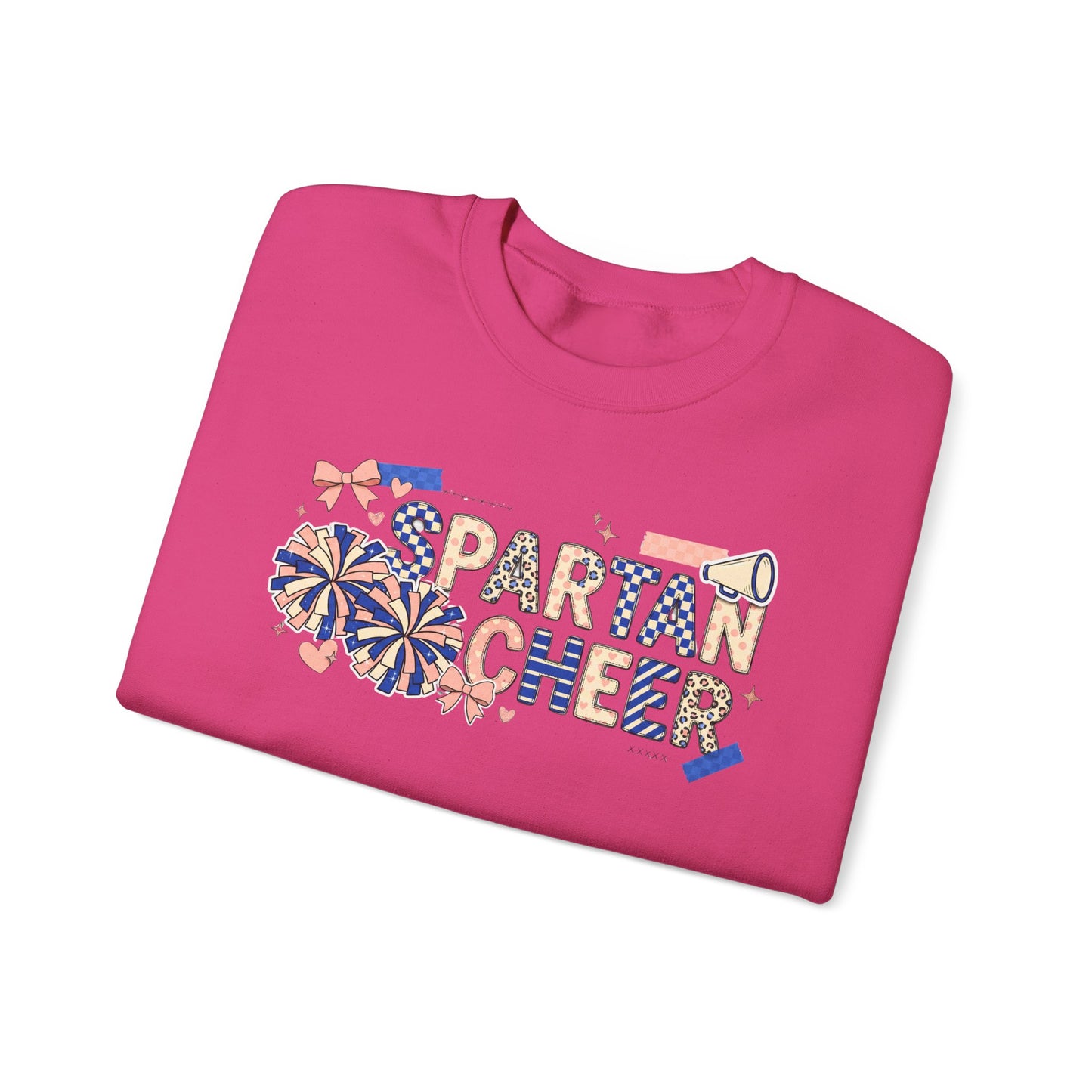 Spartan Cheer Scrapbook Collage Crewneck Sweatshirt