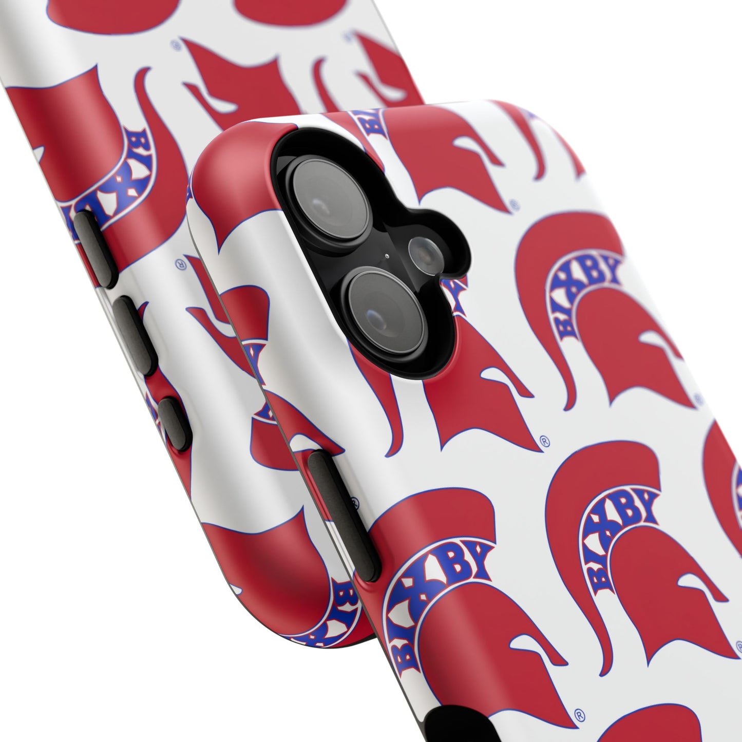 Bixby Spartan Red Logo Impact Resistant iPhone Case