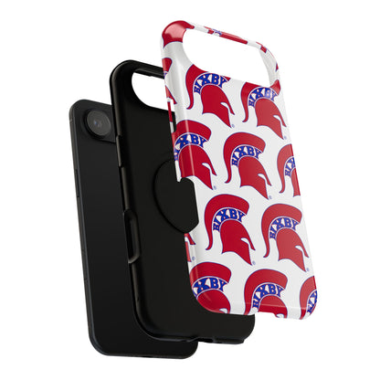 Bixby Spartan Red Logo Impact Resistant iPhone Case