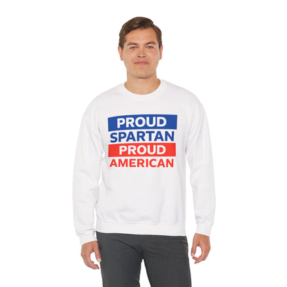 Proud Spartan Proud American Gildan Sweatshirt