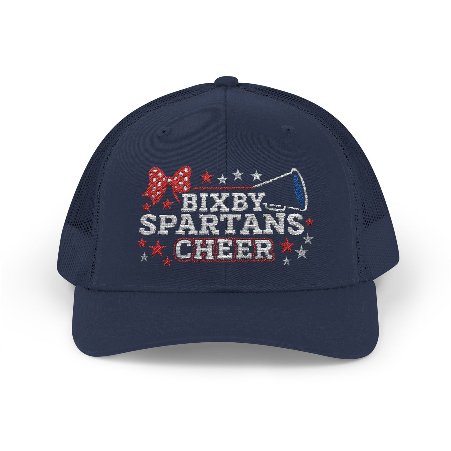 Bixby Spartans Cheer Embroidered Trucker Snapback