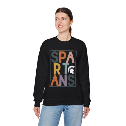 Spartans Block Text Gildan Sweatshirt