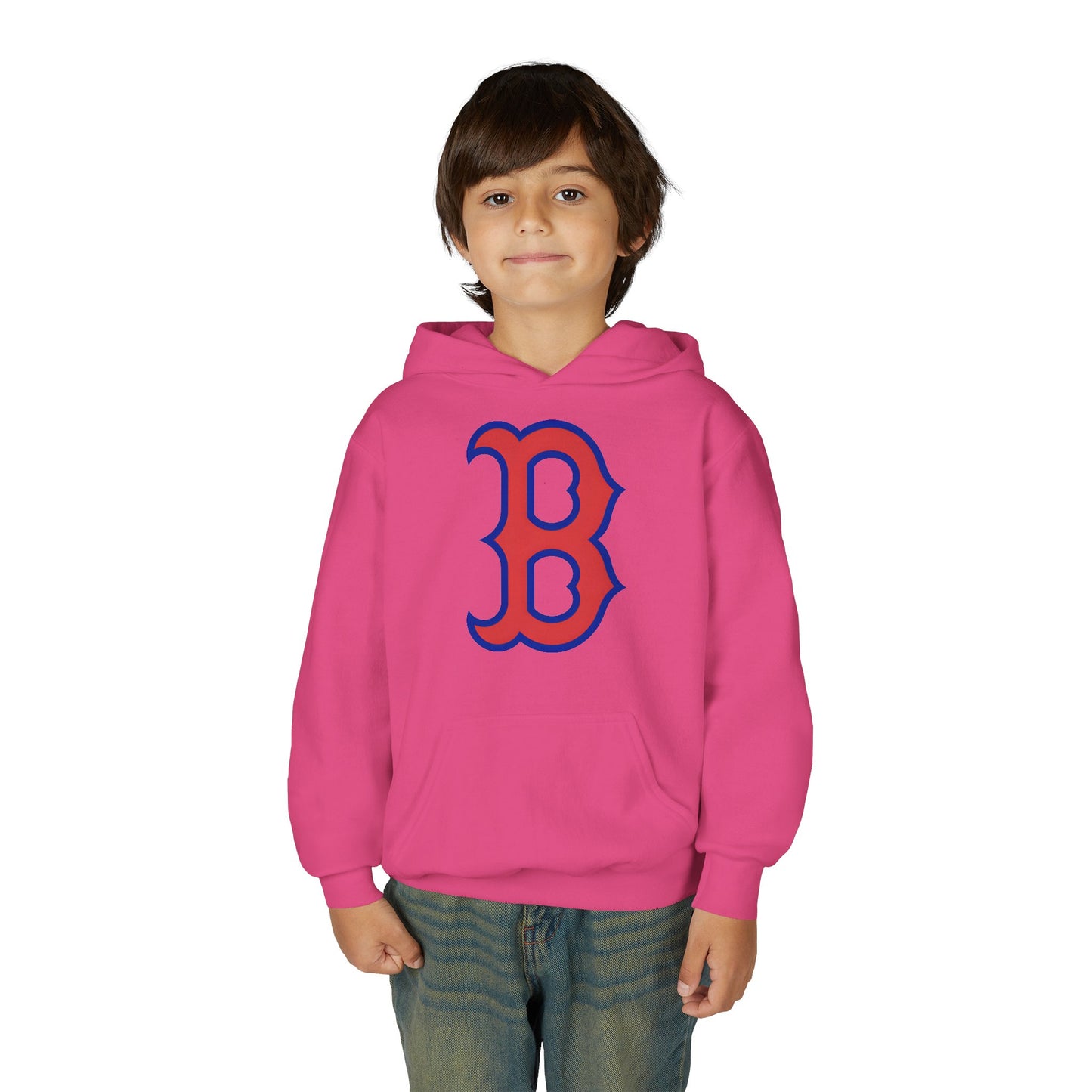 Youth Hoodie with Red & Blue 'B' Logo Youth Gildan Hoodie