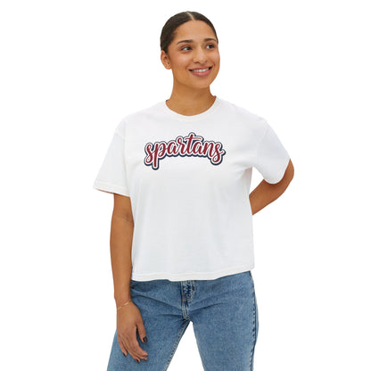 Spartans Women's Comfort Colors Boxy Tee