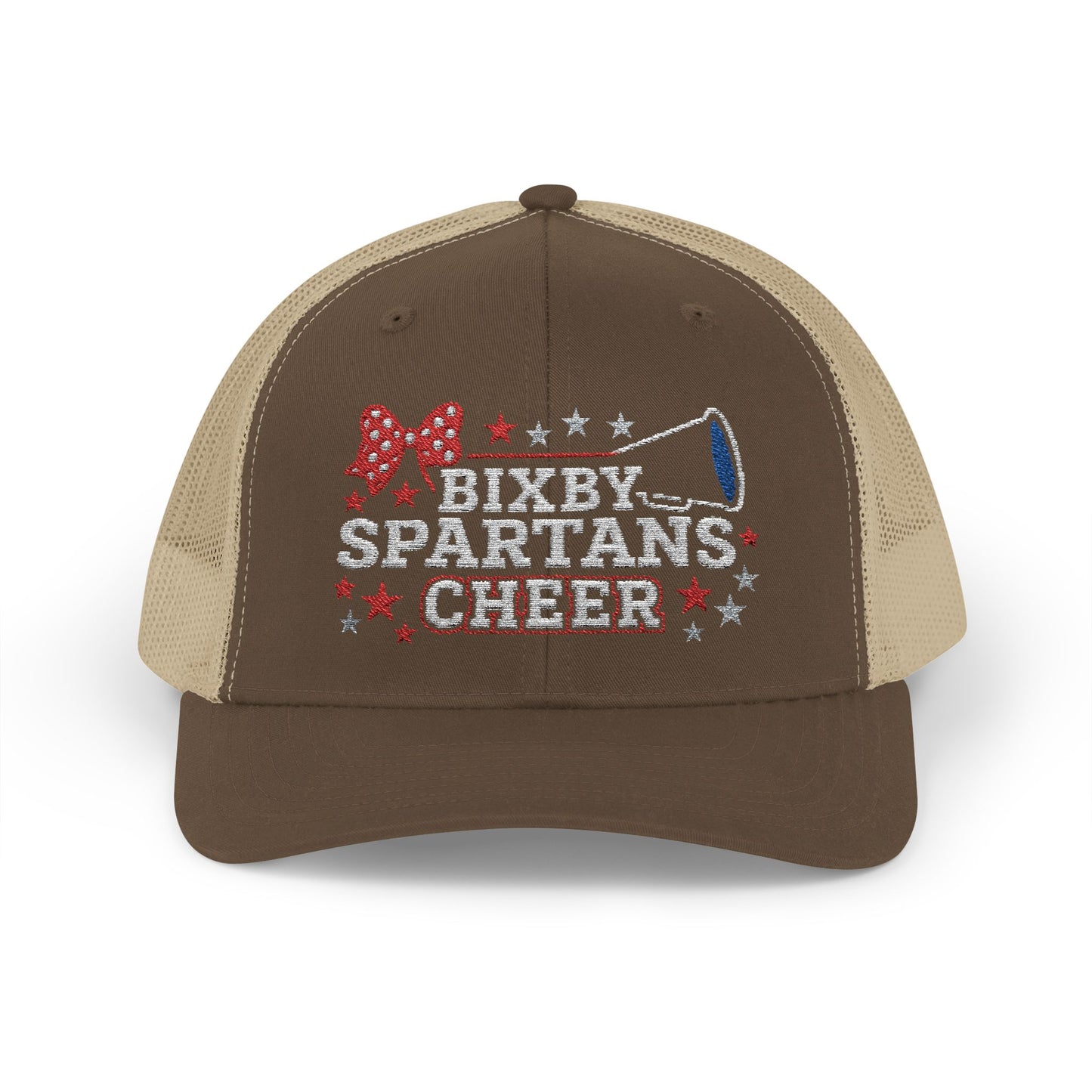 Bixby Spartans Cheer Embroidered Trucker Snapback