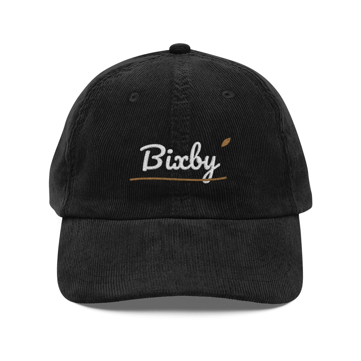 Bixby Garden Script Embroidered Corduroy Dad Cap