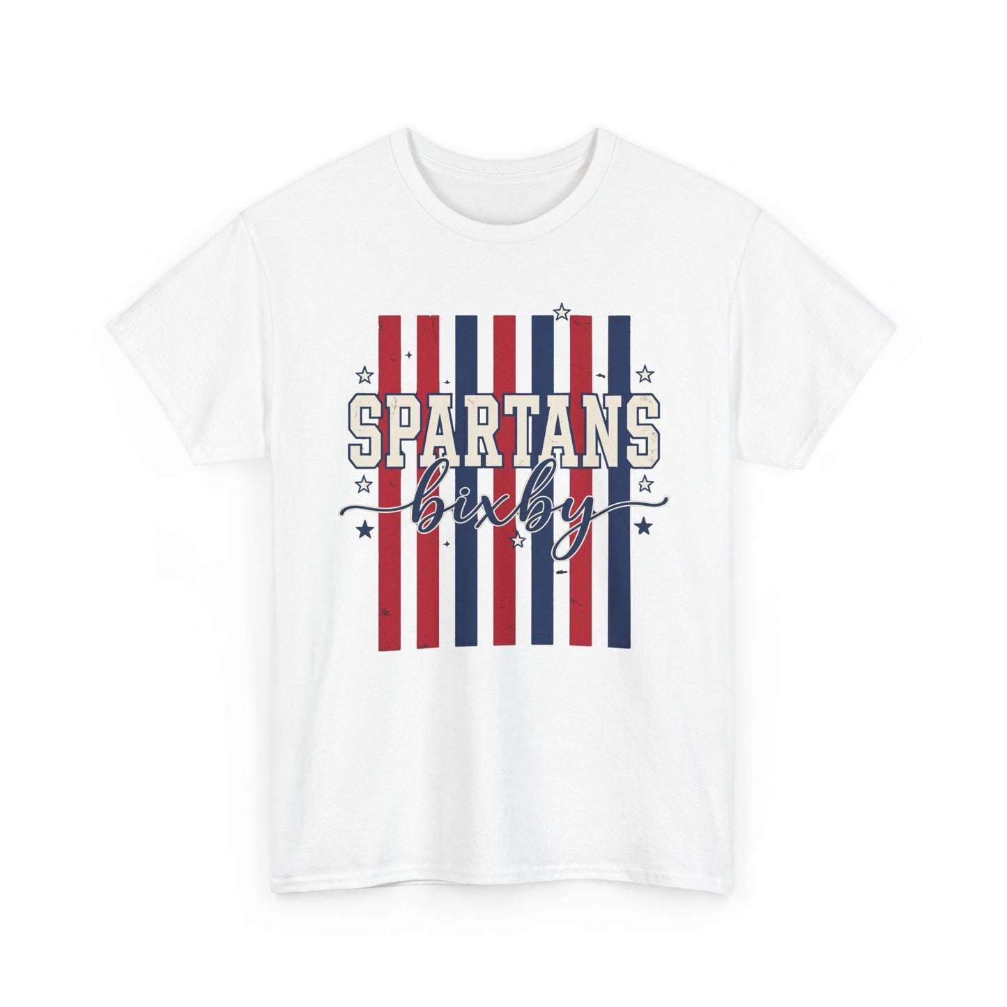Bixby Spartan Patriotic Gildan Tee