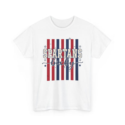 Bixby Spartan Patriotic Gildan Tee