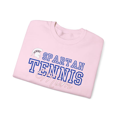 Spartan Tennis Mom Gildan Sweatshirt with Sleeve Print