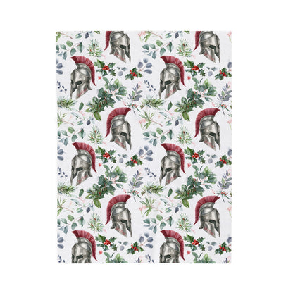 Spartan Christmas Floral Velveteen Plush Blanket