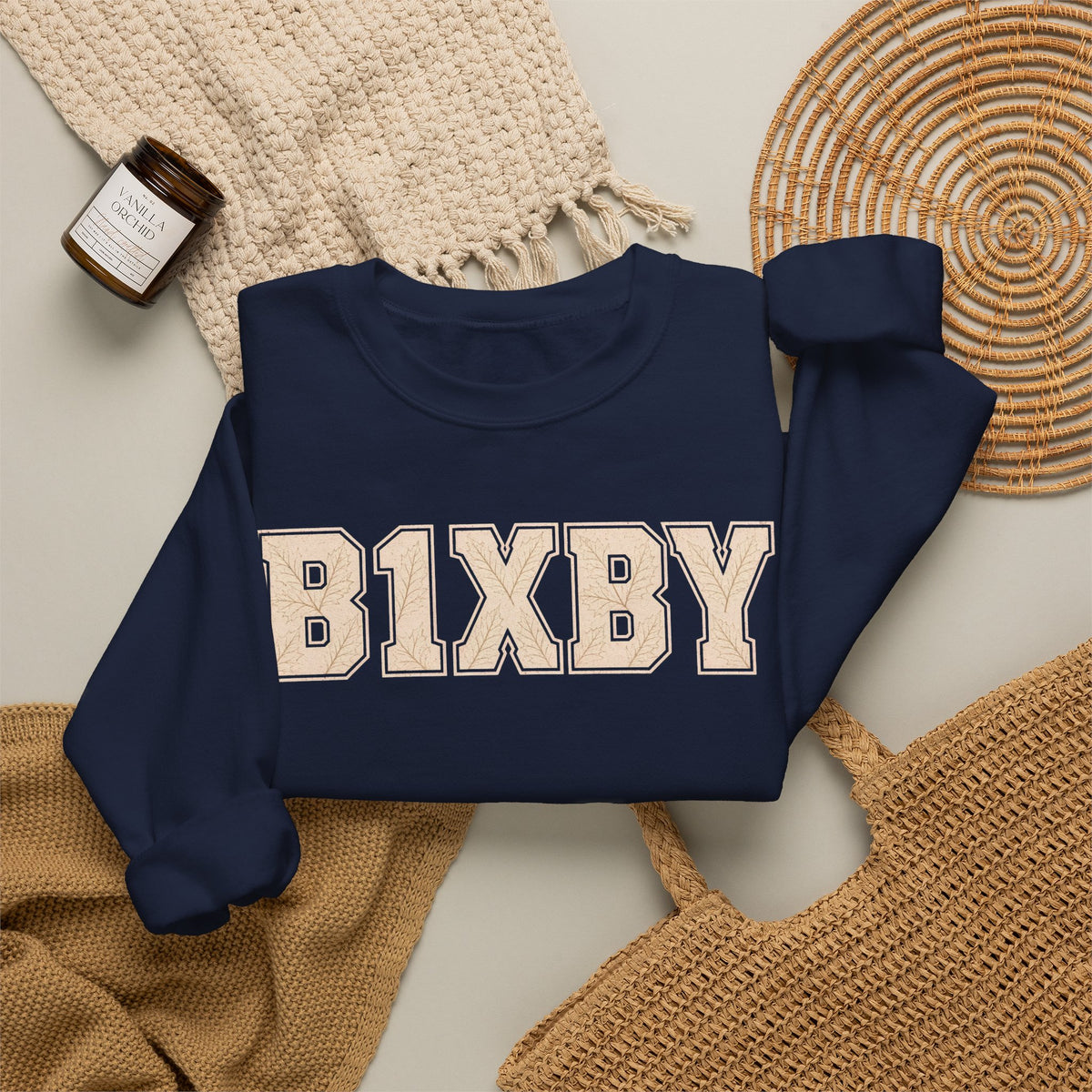 Bixby Spartans Vintage Fall Lettering Sweatshirt