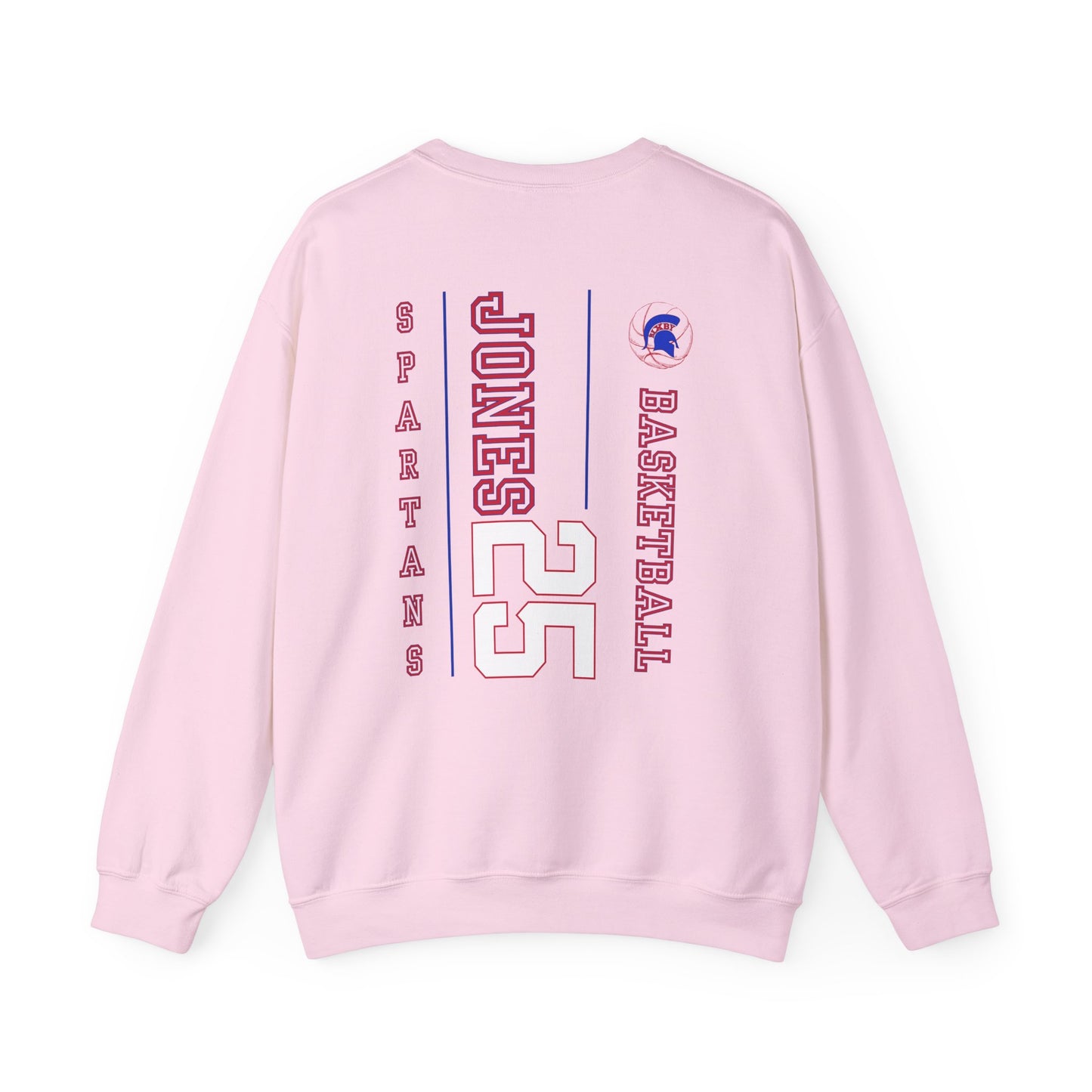 Personalized Boys Bixby Spartan Basketball Crewneck Sweatshirt