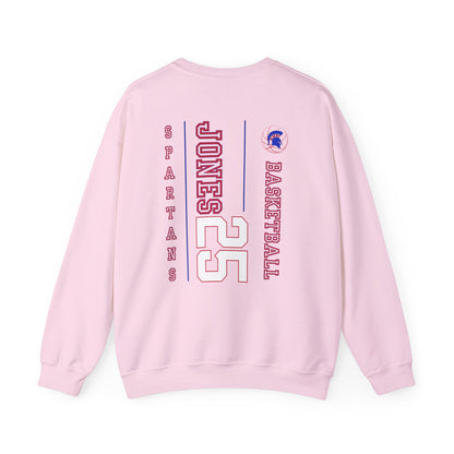 Personalized Boys Bixby Spartan Basketball Crewneck Sweatshirt