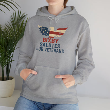 Bixby Salutes Our Veterans Gildan Hoodie