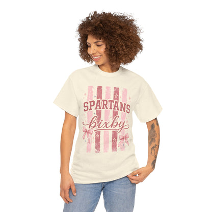 Spartans Bixby Pink Stripes T-Shirt