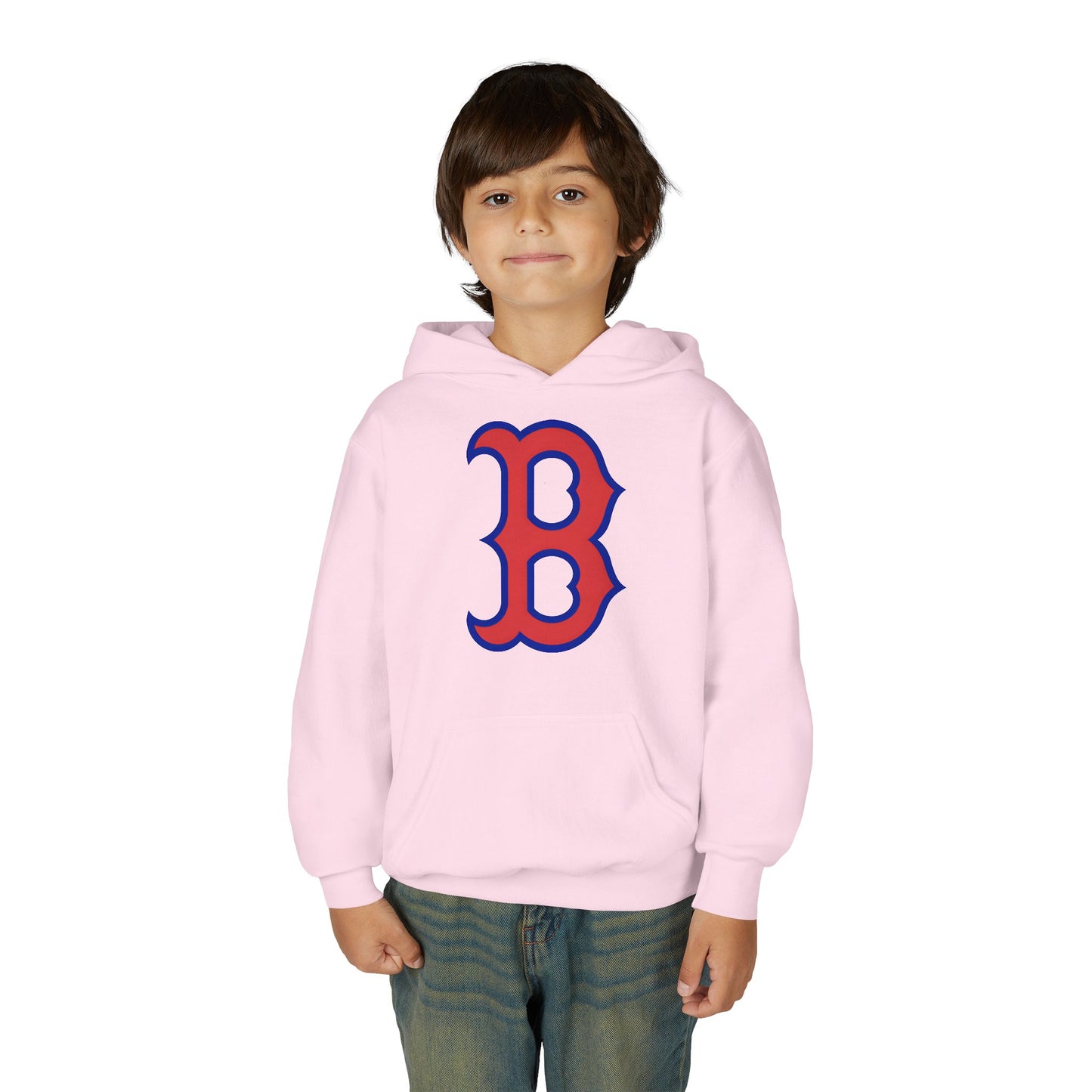 Youth Hoodie with Red & Blue 'B' Logo Youth Gildan Hoodie