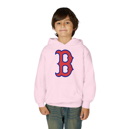 Youth Hoodie with Red & Blue 'B' Logo Youth Gildan Hoodie