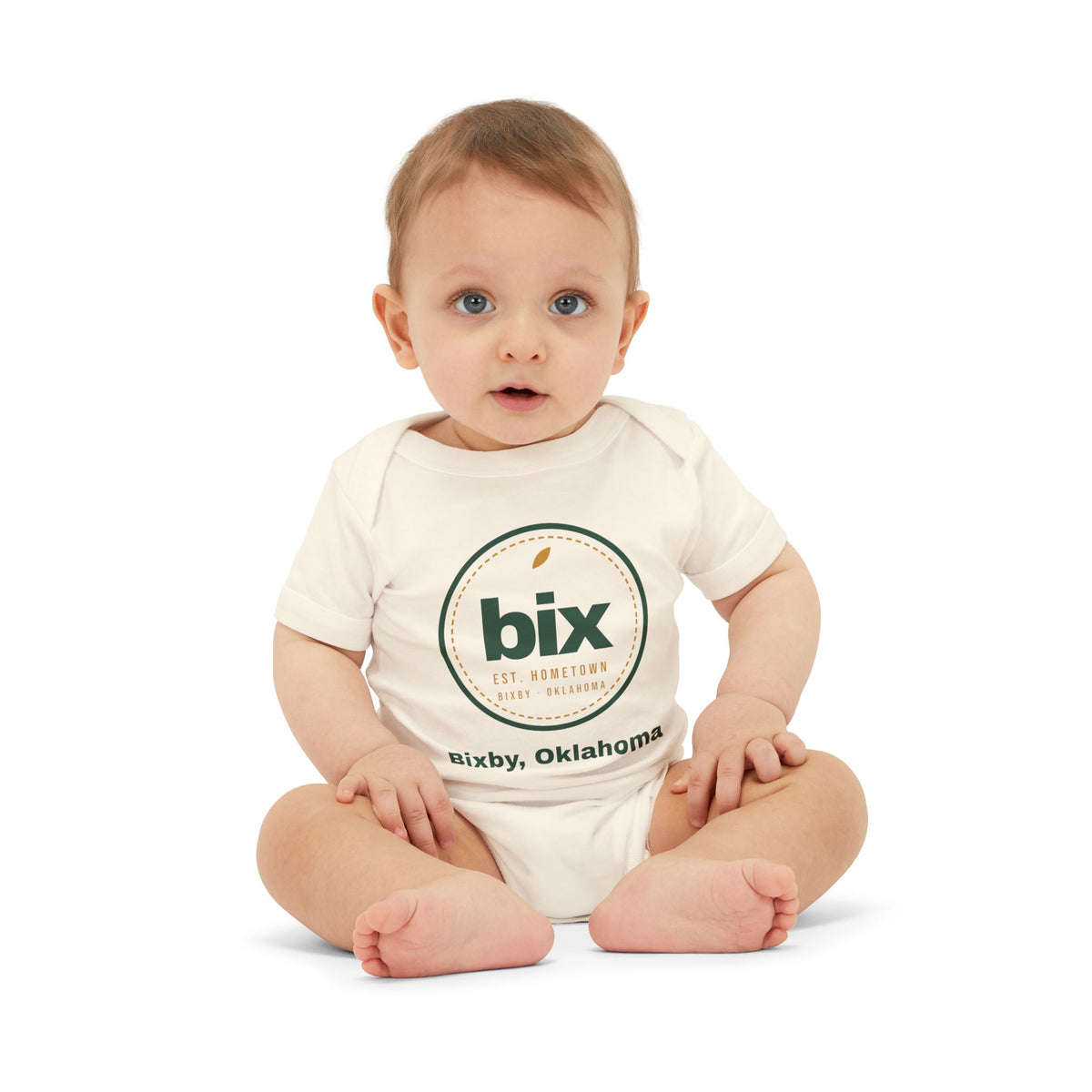 bix Stamp Bixby, Oklahoma Baby Bodysuit