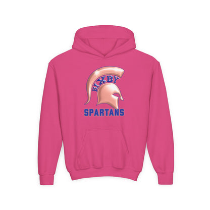 Bixby Spartan Metallic Rose Gold Youth Gildan Hoodie