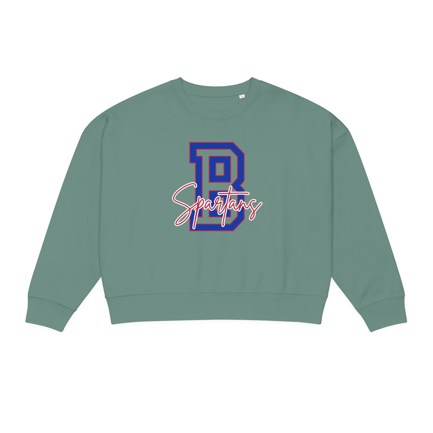Bixby Spartans Varsity Letter Premium Stanley Stella Boxy Sweatshirt