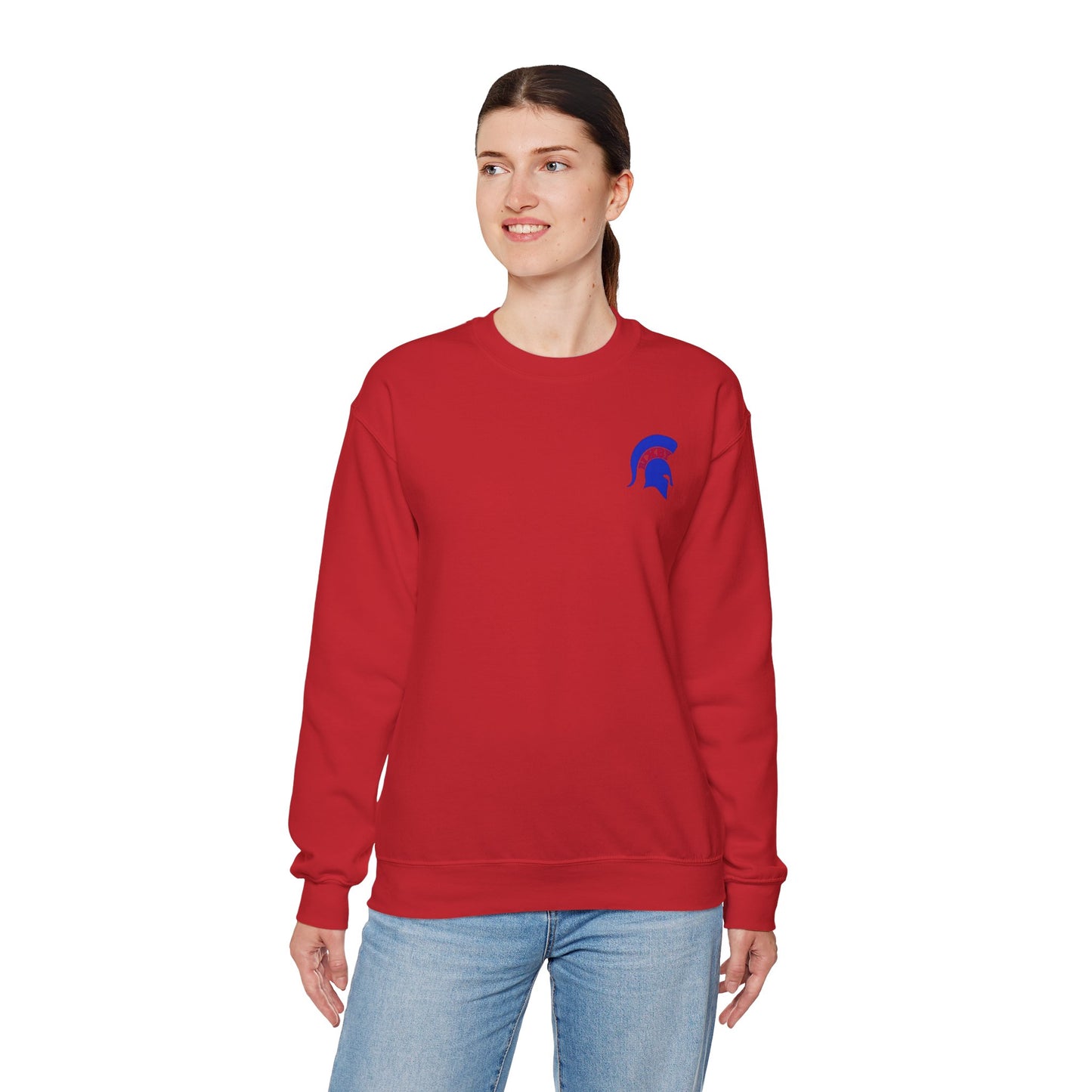 Spartan Blue Logo Gildan Sweatshirt