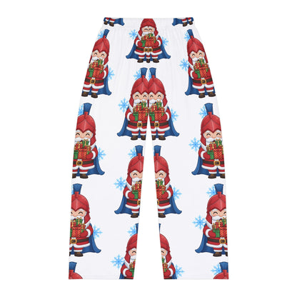 Spartan Santa White Men's Pajama Bottoms