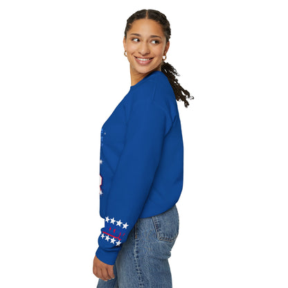 Pom Power With Sleeve Print Gildan Sweatshirt