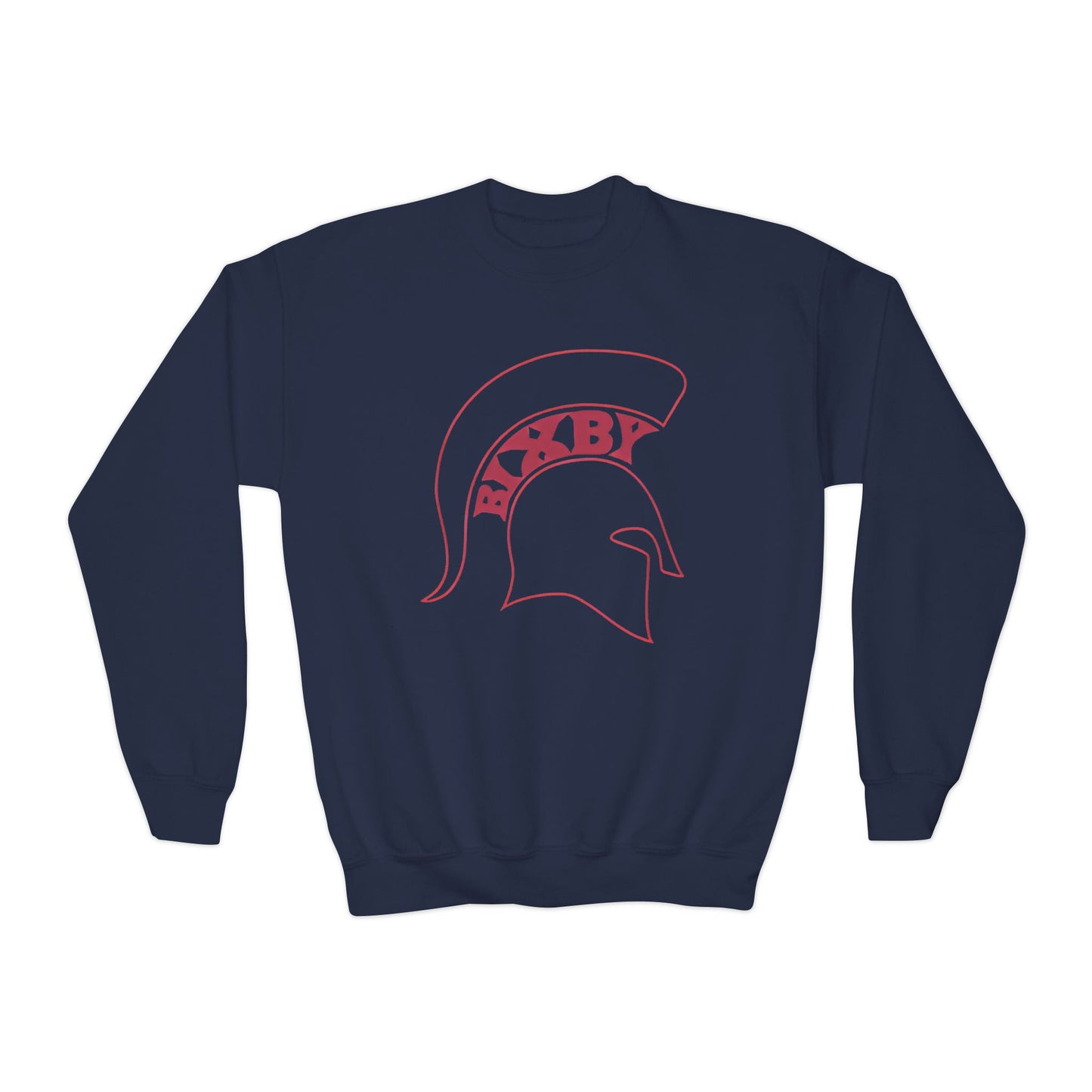 Youth Bixby Spartan Helmet Gildan Sweatshirt