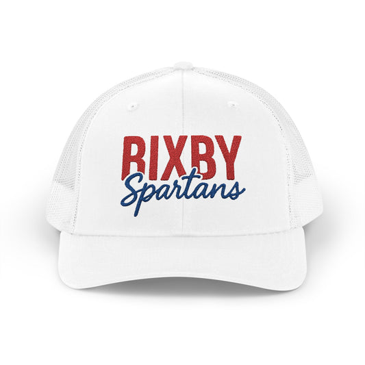 Bixby Spartans Embroidered Trucker Snapback