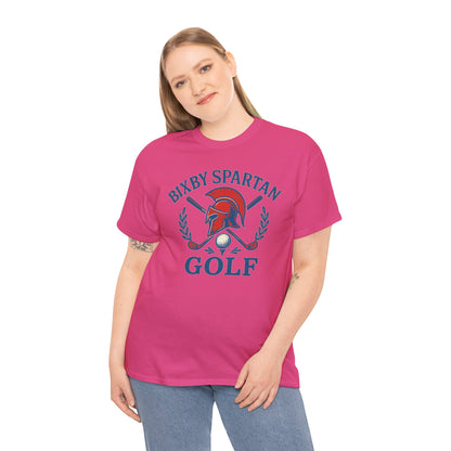 Bixby Spartans Golf Crest Gildan Tee