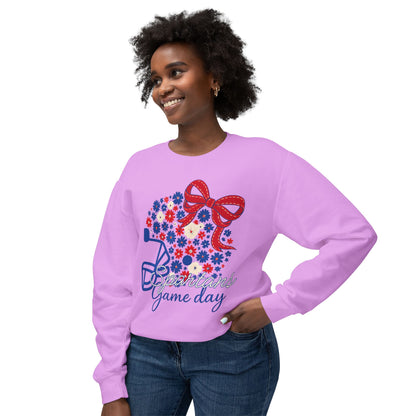 Spartans Floral Helmet Premium Comfort Colors Sweatshirt