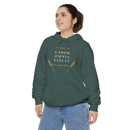 Labor Omnia Vincit Oklahoma Hoodie | Comfort Colors