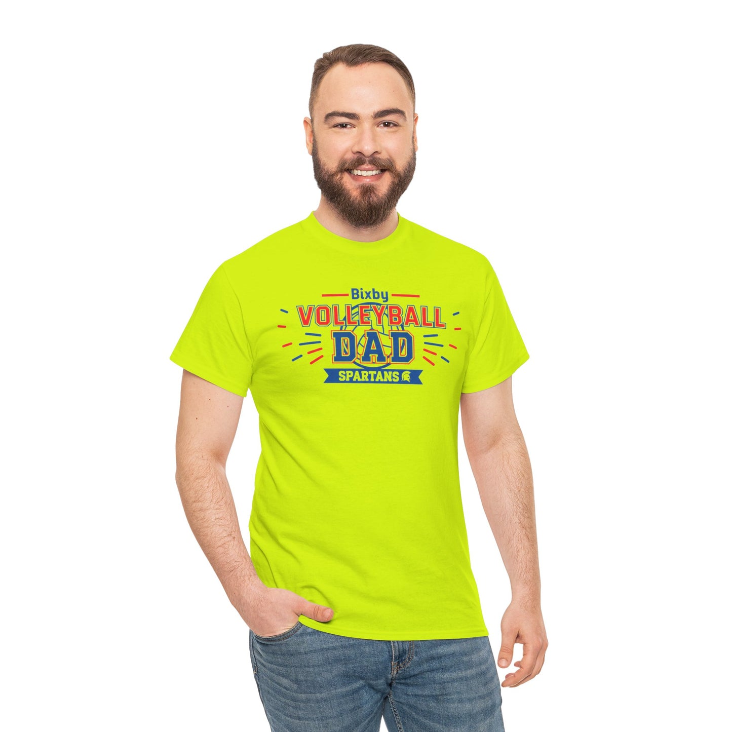 Bixby Spartan Volleyball Dad Tee